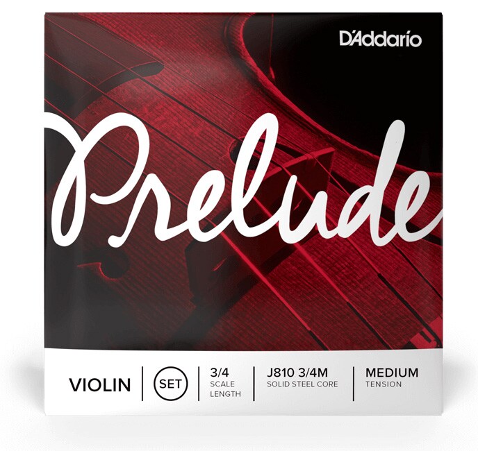 DADDARIO/J810 3/4M PRELUDE VIOLIN STRING SET