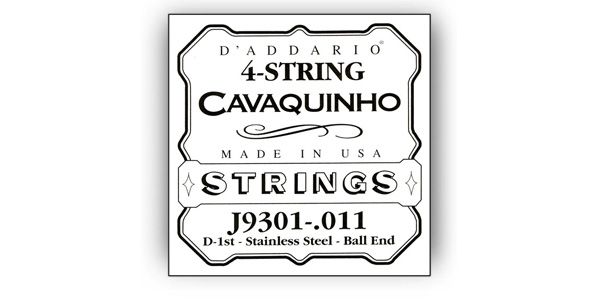 DADDARIO/J9301 Single Cavaquinho Plain Steel 011/J93 1st