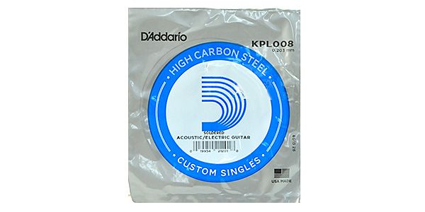 DADDARIO/KPL008 Single Plain Steel Soldered 008