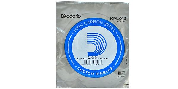 DADDARIO/KPL015 Single Plain Steel Soldered 015