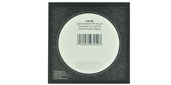 DADDARIO / LCN-3B Half Set Pro-Arte Composite Lightly Polished Silver N 画像2