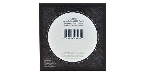 DADDARIO / LCX3B Half Set Pro-Arte Composite Lightly Polished Silver EX 画像2