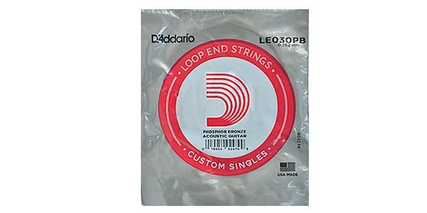 DADDARIO/LE030PB Single Phosphor Bronze Wound 030 Loop End