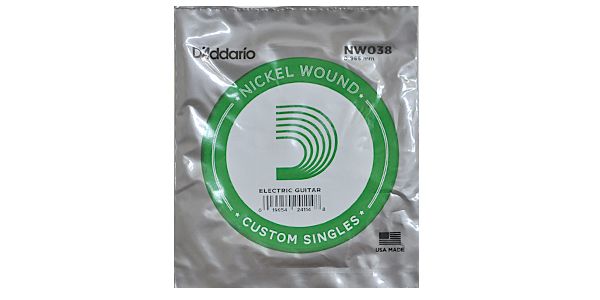 DADDARIO/NW038 Single XL Nickel Wound 038