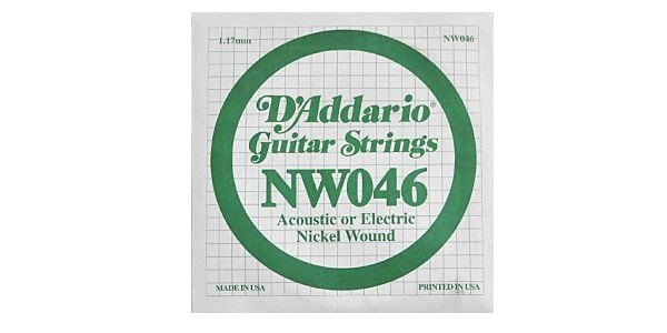 DADDARIO/NW046 Single XL Nickel Wound 046