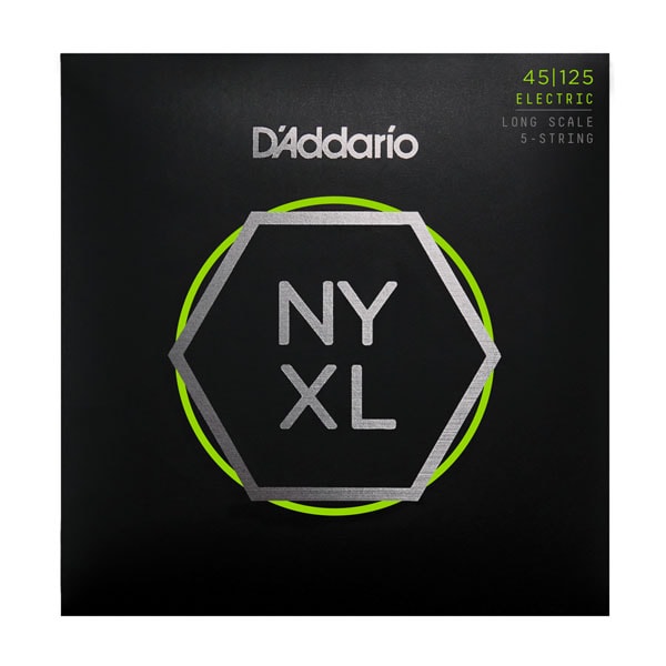 DADDARIO/NYXL45125 Long Scale Light Top / Med Bottom 5-Strings 45-125