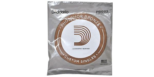 DADDARIO/PB032 Single Phosphor Bronze Wound 032