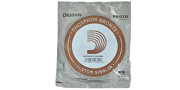 DADDARIO/PB070 Single Phosphor Bronze Wound 070