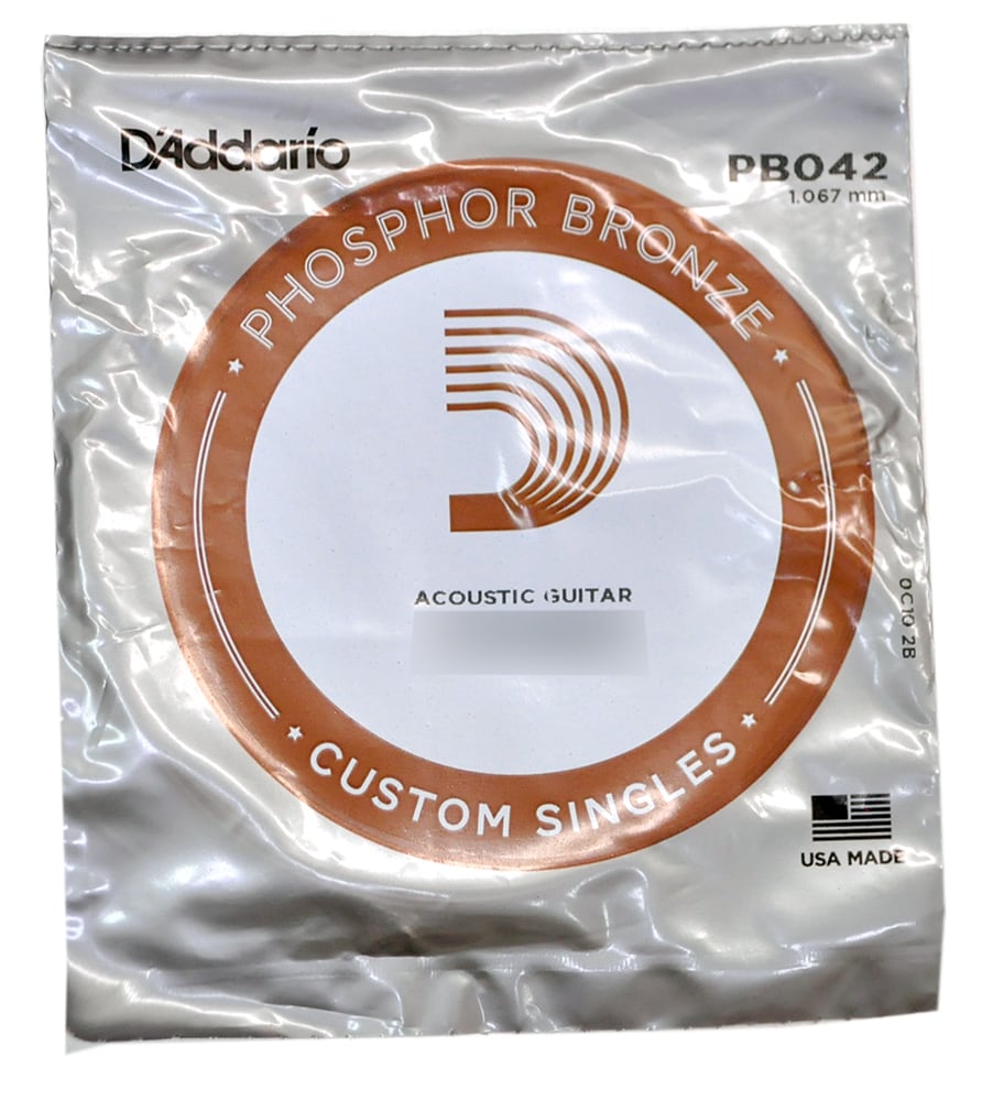 DADDARIO/PB042 Single Phosphor Bronze Wound 042