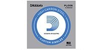 DADDARIO / PL008 Single Plain Steel 008