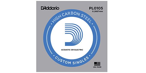 DADDARIO/PL0105 Single Plain Steel 0105