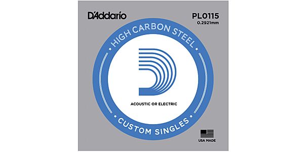 DADDARIO/PL0115 Single Plain Steel 0115