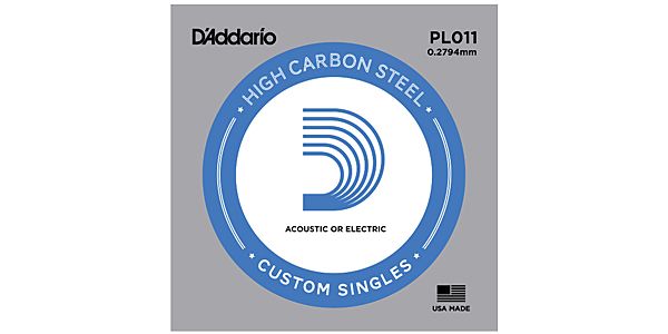 DADDARIO/PL011 Single Plain Steel 011