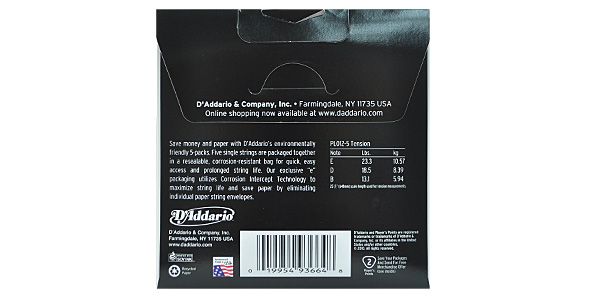 DADDARIO ( ダダリオ )  / PL012-5 Single 5-Pack Single Plain Steel 012 画像2