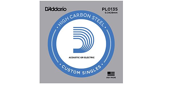 DADDARIO/PL0135 Single Plain Steel 0135