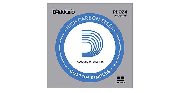 DADDARIO/PL024 Single Plain Steel 024