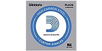 DADDARIO / PL026 Single Plain Steel 026