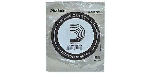 DADDARIO PSG034 Single XL ProSteels Wound 034