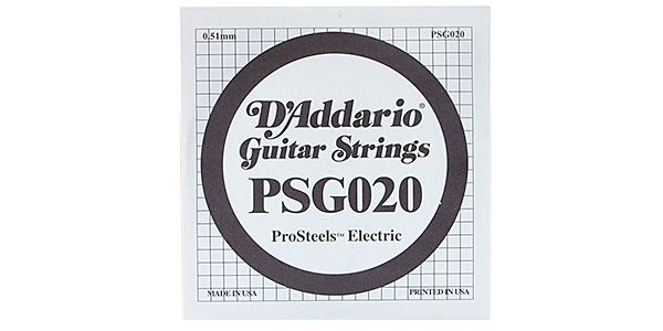 DADDARIO/PSG020 Single XL ProSteels Wound 020