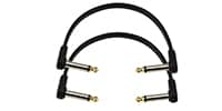 DADDARIO PW-FPRR-206 Flat Patch Cables, Right-Angle, 6 inches