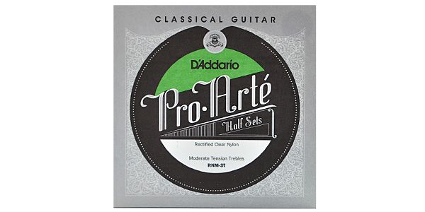 DADDARIO/RNM-3T Pro-Arte Rectified Clear Nylon Treble Half Sets Moder