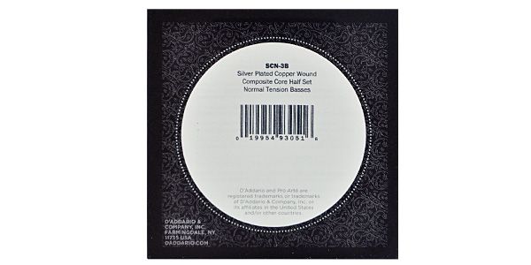 DADDARIO / SCN-3B Half Set Pro-Arte Composite Silver Copper Normal 画像2