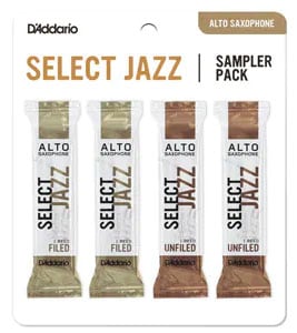 D'Addario Woodwinds / DSJ-J2M アルトサックスリード セレクトジャズ サンプラーパック