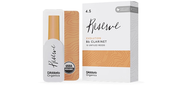 D&#39;Addario Woodwinds / Bb Clarinet Reed Organic Reservation Evolution 4.5