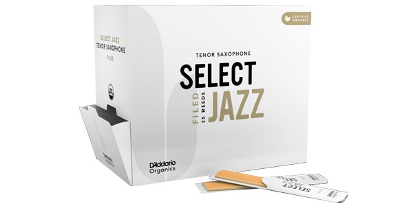 D&#39;Addario Woodwinds / Tenor Saxophone Reeds Organic Select Jazz 3S Filed, 25pcs.