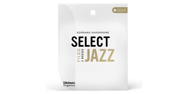 D&#39;Addario Woodwinds / Soprano Sax Reed Organic Select Jazz 2S Filed 3pcs