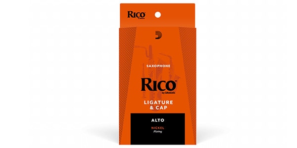 D&#39;Addario Woodwinds / RAS1N alto saxophone ligature Rico nickel with cap画像3