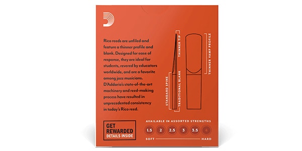 D&#39;Addario Woodwinds / Eb Clarinet Rico 1.5画像3