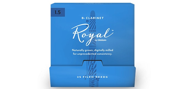 D&#39;Addario Woodwinds / Bb Clarinet Reeds Rico Royal 1.5, pack of 25.
