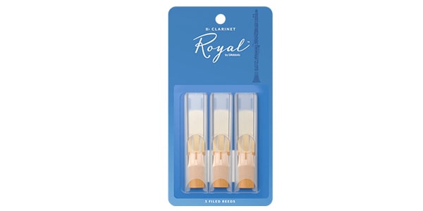 D&#39;Addario Woodwinds / Bb Clarinet Reeds Rico Royal 2.0, pack of 3.