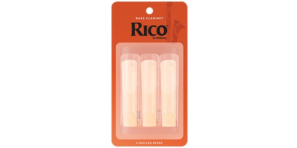 D&#39;Addario Woodwinds / Bass Clarinet Rico 2.0, pack of 3.