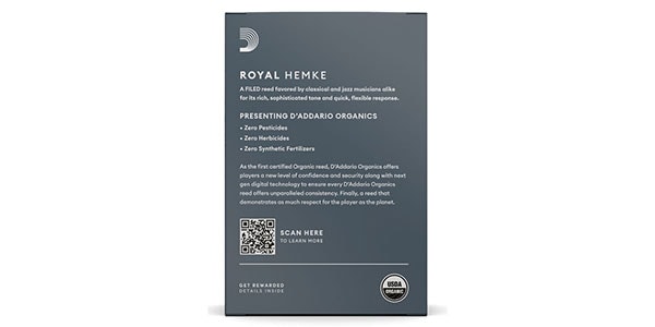 D'Addario Woodwinds / ソプラノサックスリード ロイヤル ヘムケ オーガニック 4.0画像4