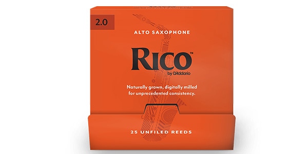 D&#39;Addario Woodwinds / Alto saxophone reeds Rico 2.0, pack of 25