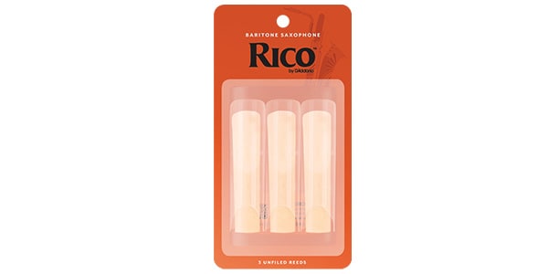D&#39;Addario Woodwinds / Baritone saxophone reeds Rico 2.0, pack of 3.
