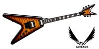 DEAN GUITARS / V Select Floyd Quilt Top Trans Brazilia