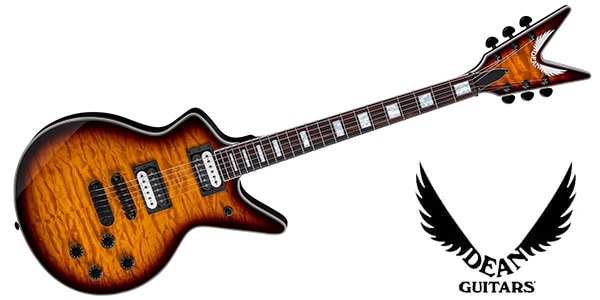 DEAN GUITARS / Cadillac Select Quilt Top Trans Brazilia
