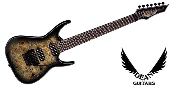DEAN GUITARS / Exile Select 7 Floyd Fluence Natural Black Burst
