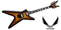 DEAN GUITARS ML Select Floyd Quilt Top Trans Brazilia