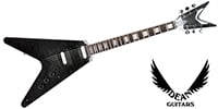 DEAN GUITARS V Select Quilt Top Trans Black