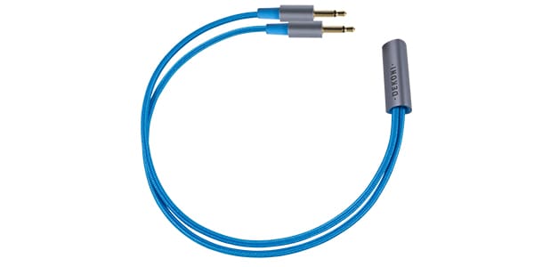 Dekoni Audio / Ensemble Cables Y-Split 3.5mm Blue