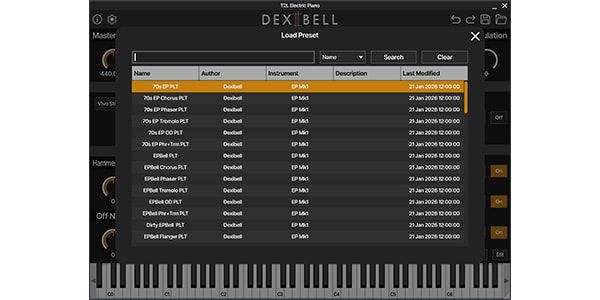 Dexibell / T2L Electric Piano ダウンロード納品画像6
