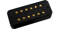 DIMARZIO DP154 DLX Plus Bridge Black/Gold Pole Pieces