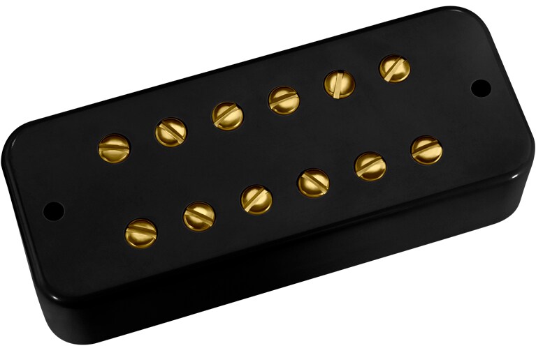 DIMARZIO/DP154 DLX Plus Bridge Black/Gold Pole Pieces