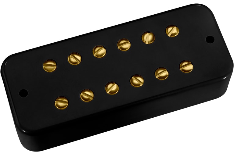 DIMARZIO/DP169 Virtual P90 Black/Gold Pole Pieces