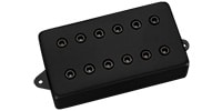 DIMARZIO DP258 Titan Neck F-Spaced Black Metal Cover