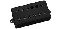 DIMARZIO DP259F Titan Bridge F-spaced Black Metal Cover